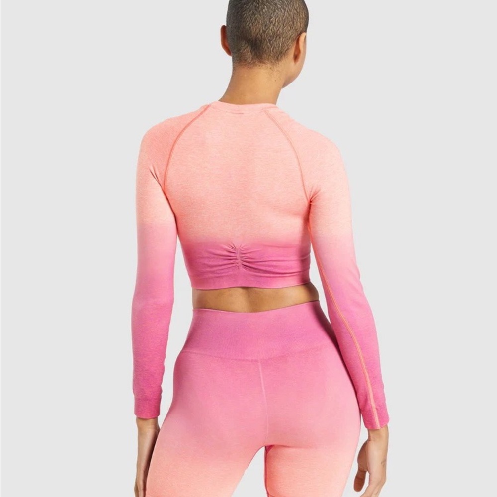 Gymshark Adapt Ombre Long Sleeve Crop Top
